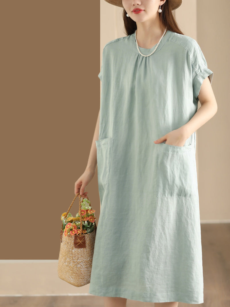 Summer Cotton Linen Dress