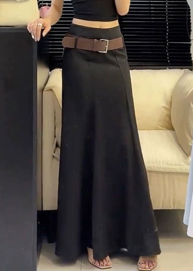 Slim Fit White High Waist Cotton Skirts Summer
