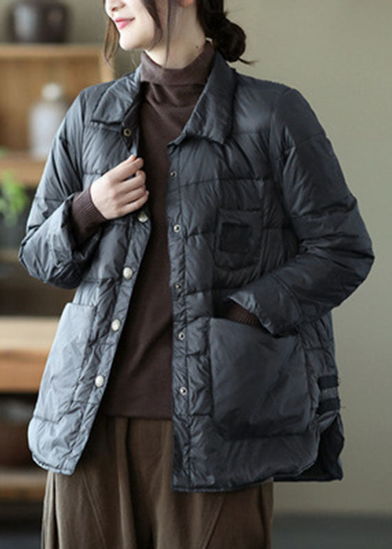 Green Pockets Winter Down Coats
