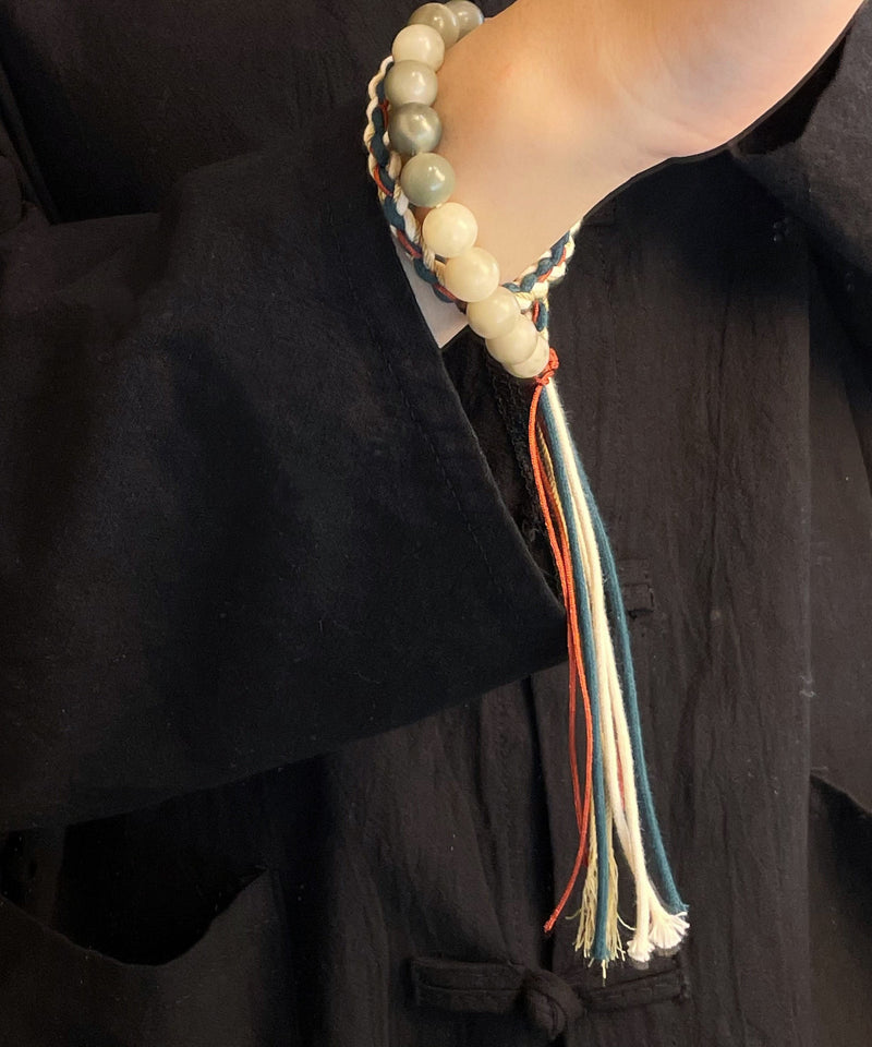 Rainbow Hand Knitting Bodhi Root Bracelet