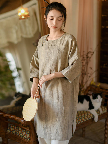 Summer Loose Linen Short Dress