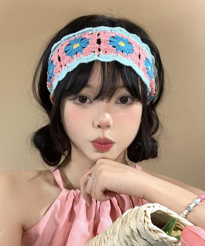 Style Colorful Hollow Out Knitted Headband