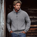 Men's Vintage Solid Color Turtleneck Sweater artswardrobe