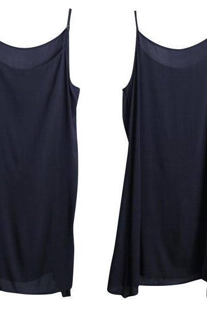 Loose Silk Loose Dresses Summer Blue Outfits