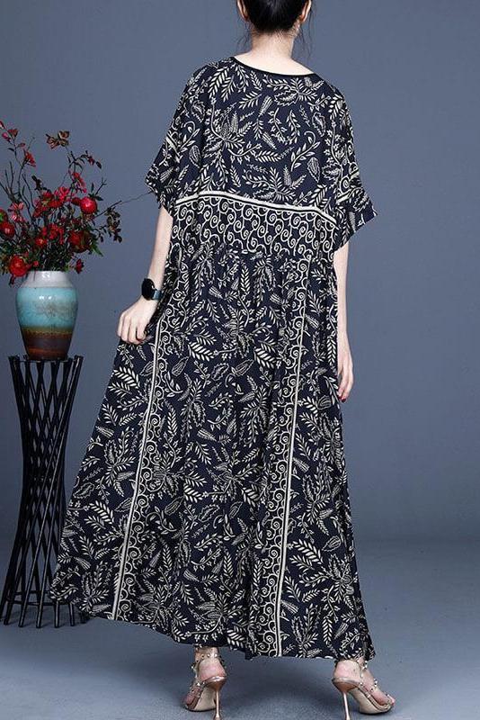 Leaf Retro Maxi Dress