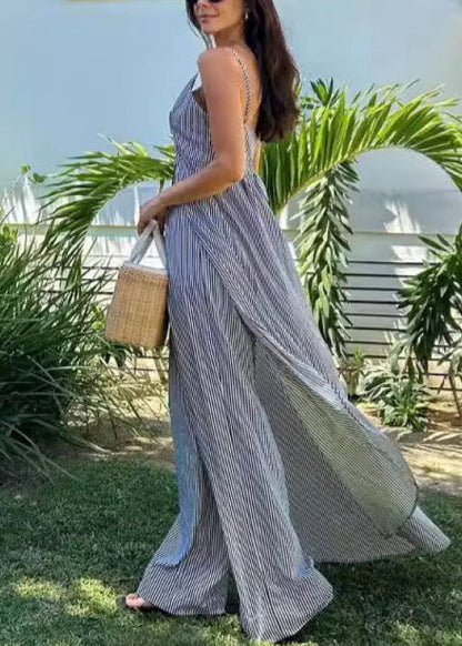 Summer New Fashionable Printed Spaghetti Strap Top and Pants Suit