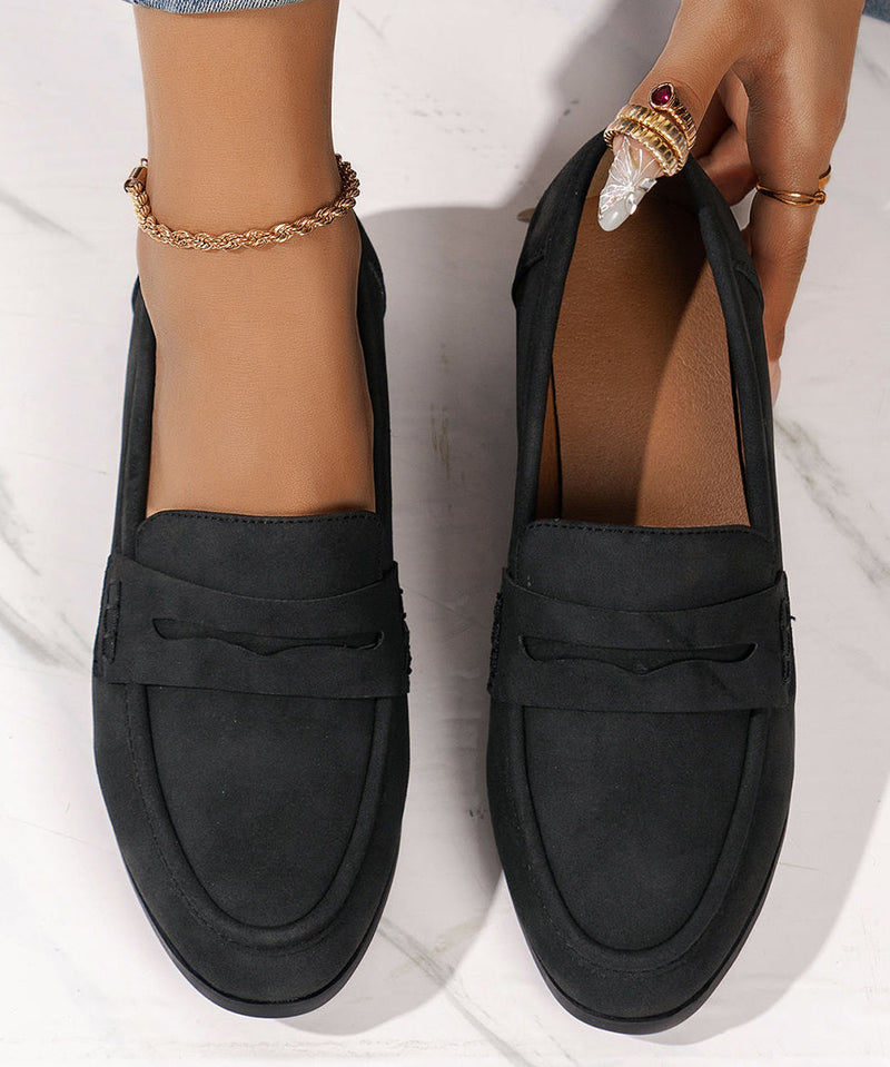 Pink Suede Cozy Flat Shoes for Loafer Shoes