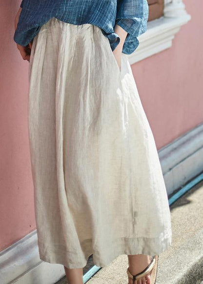 Organic Linen Skirt Boutique Linen A-line Skirt