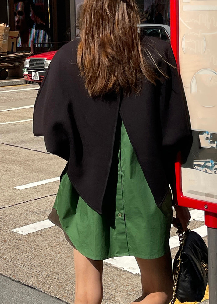Button Coats and Shirts Two Piece Set Spring