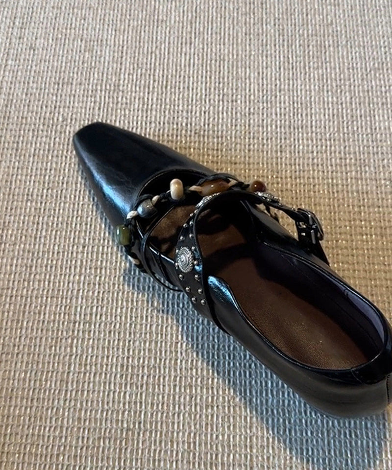 Brown Faux Leather Splicing Wedge Heels Shoes