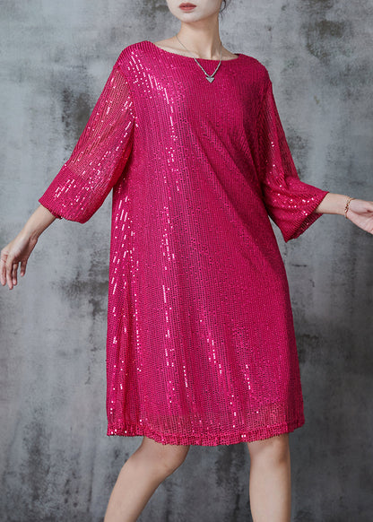 Diy Rose Sequins Tie Waist Tulle Day Dress Fall