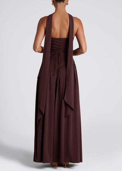 Summer Black White Strapless Slim Fit Slit Off Shoulder Dress