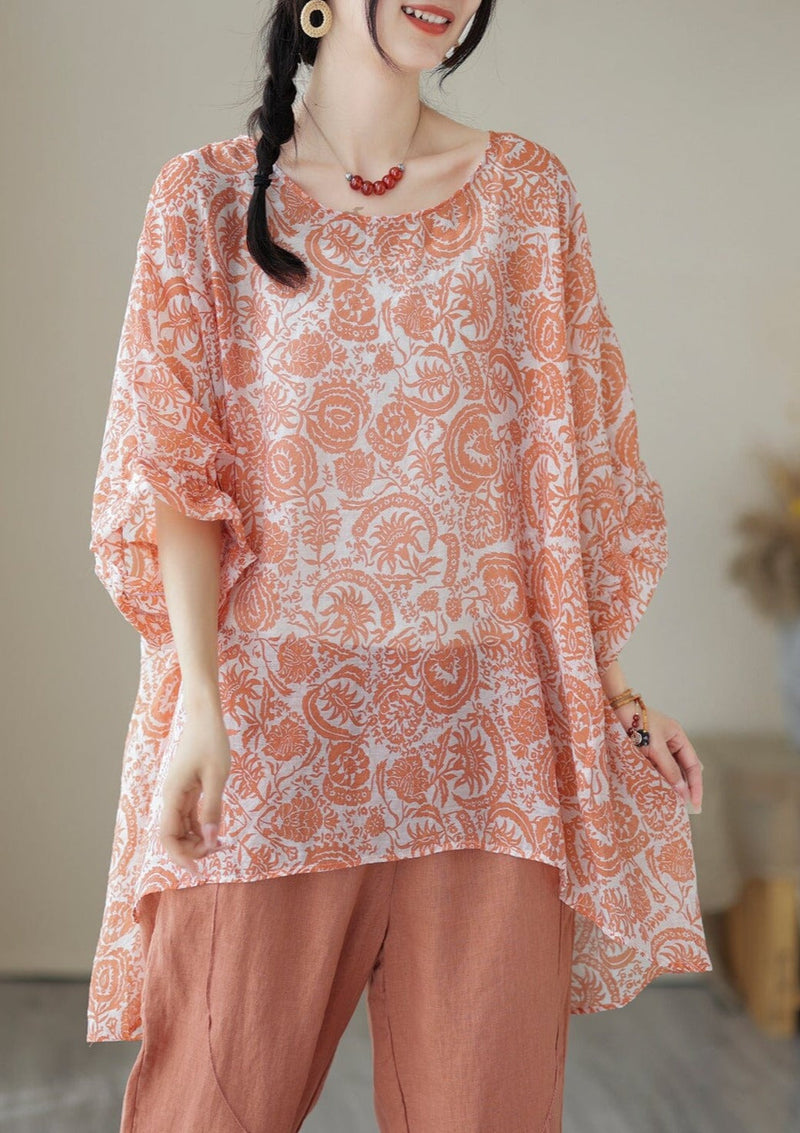 Summer Loose Retro Tops