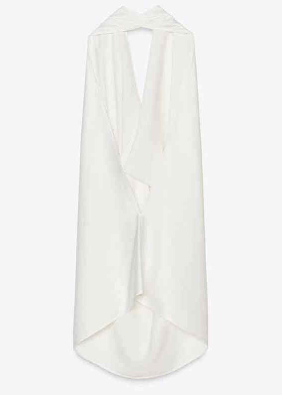 Original White Backless Tops Sleeveless