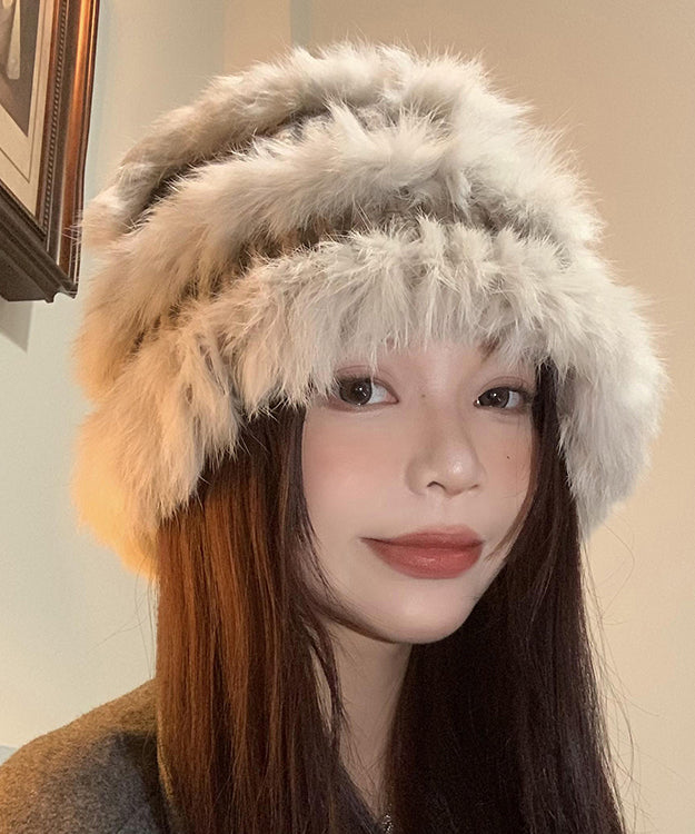 Rabbit Hair Knitted Winter Warm Fisherman Hat