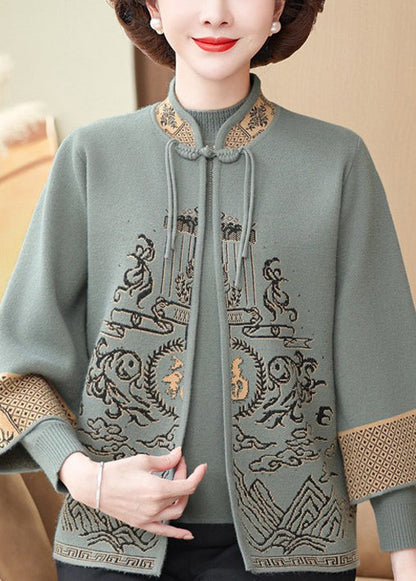 Red Stand Collar Tassel Knit Two Pieces Set Spring