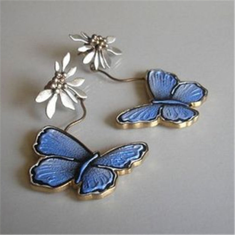 Blue Butterfly Earrings