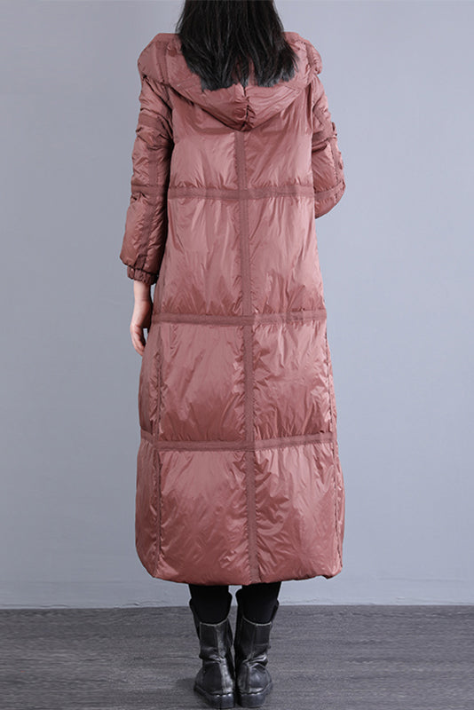 Warm Down Coat Loose Hooded Jacket