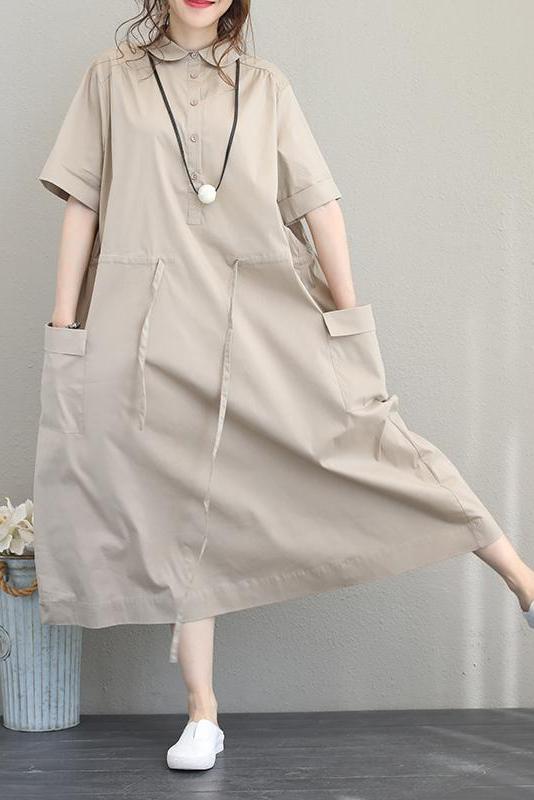 Summer Design Cotton Dresses Loose Clothes