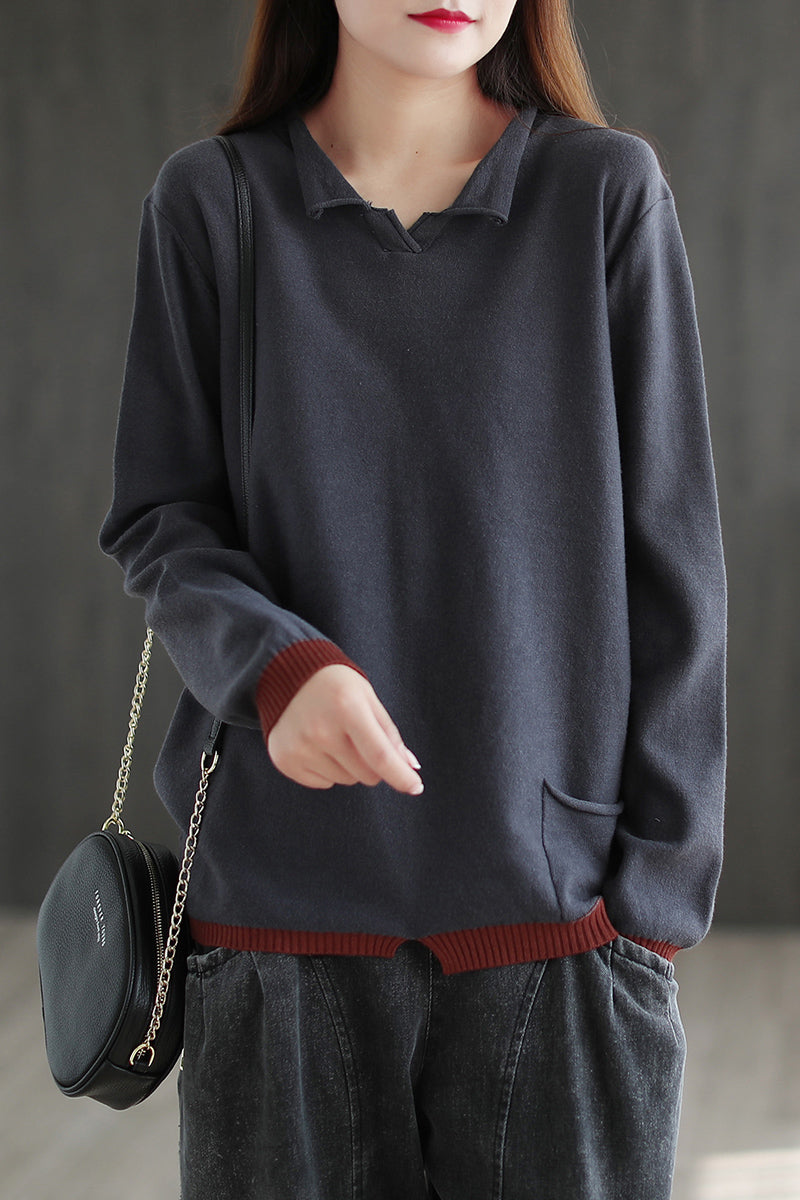 Long-sleeved Loose Top Sweater