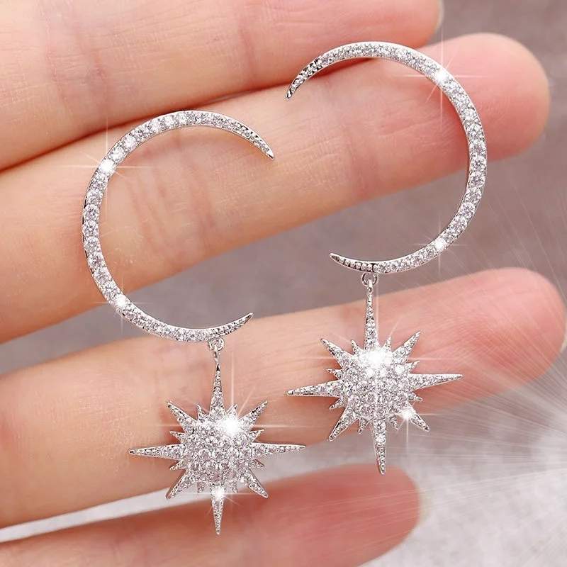 Moon & Star Earrings