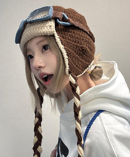 Coffee Versatile Knit Boonie Hat