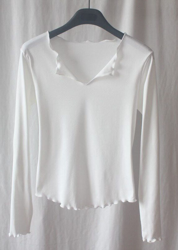 Modern Grey V Neck Ruffled Short Sleeve Yoga Top
