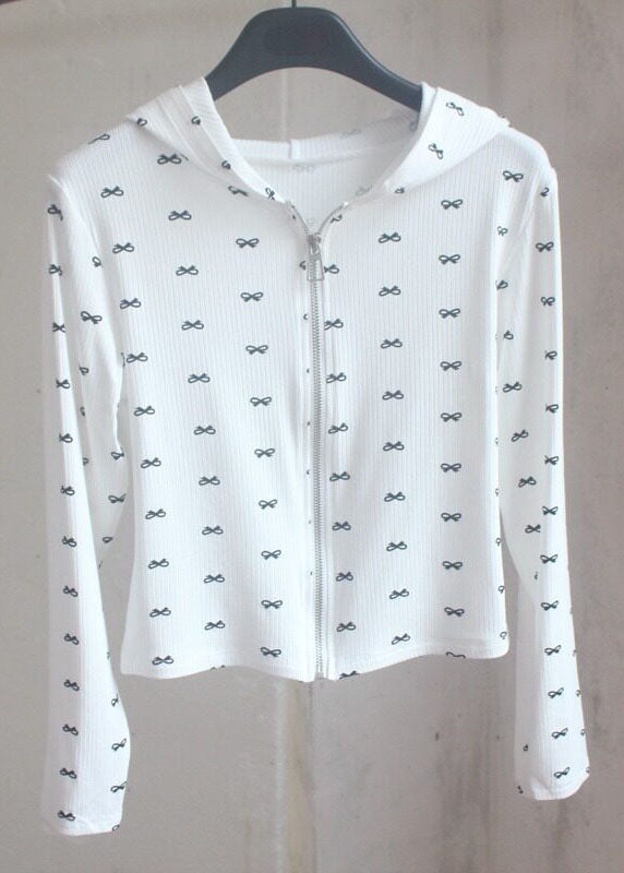 Unique Grey Zip Up Print Long Sleeve Yoga Coat Tops