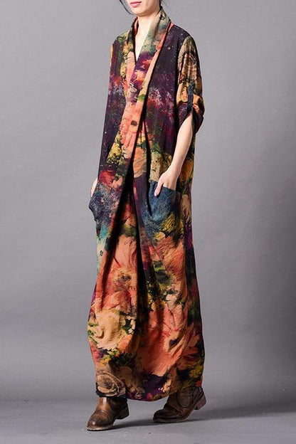 Loose Chiffon Maxi Dresses Clothes for Spring