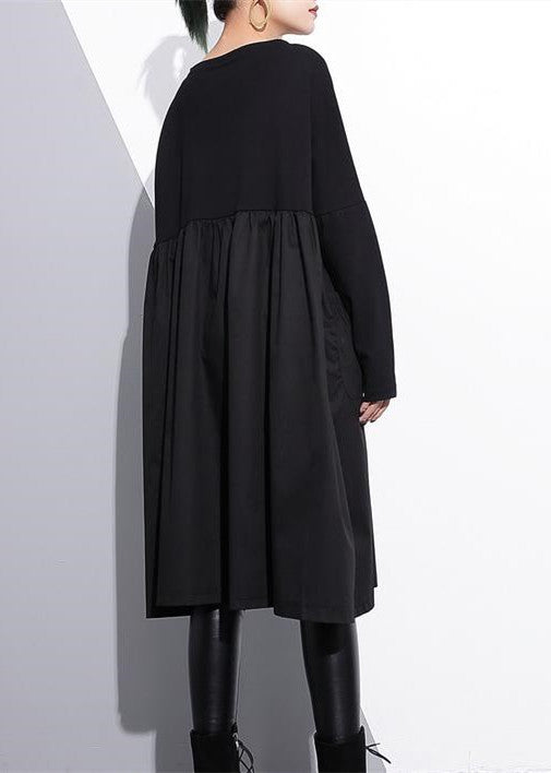 Purple Shift Dress Cotton Clothing Dress