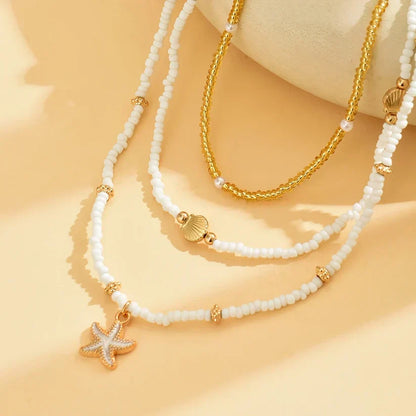 Sea Breeze Necklace With Tropical Pearls