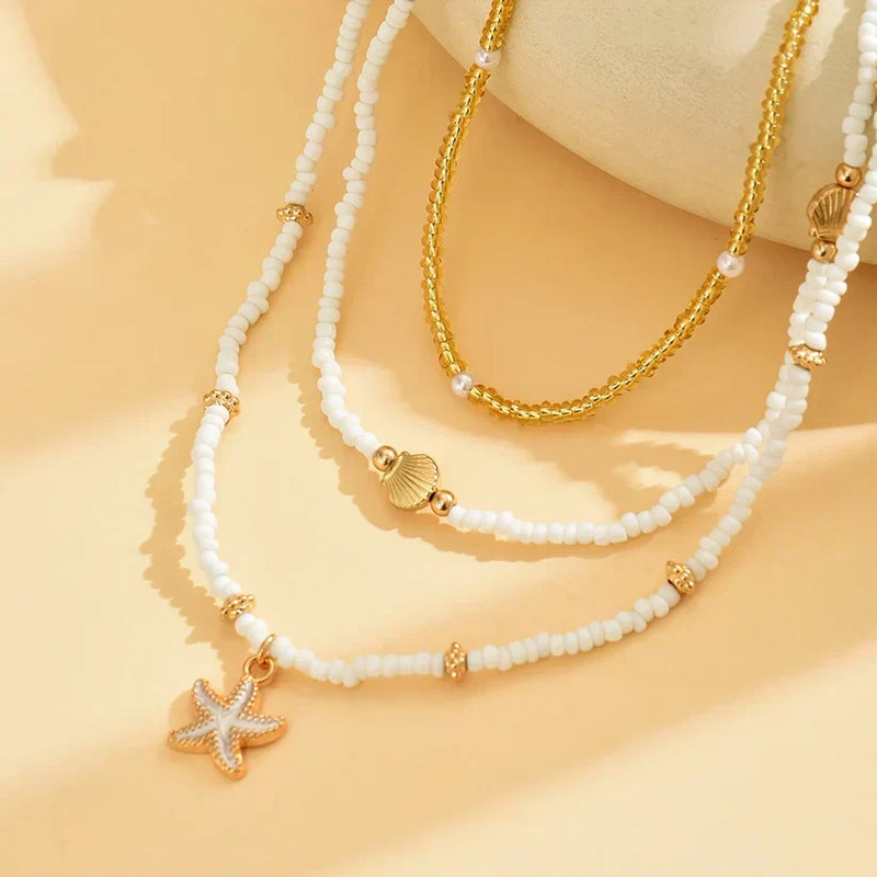 Sea Breeze Necklace With Tropical Pearls