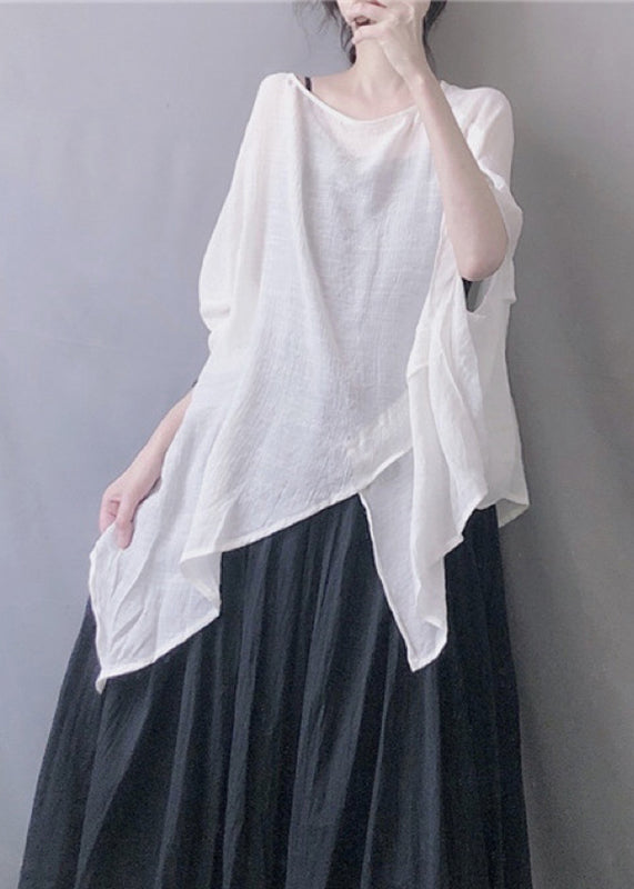White O-neck Top Summer