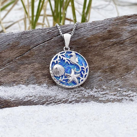 Colgante Marino en Ópalo y Plata