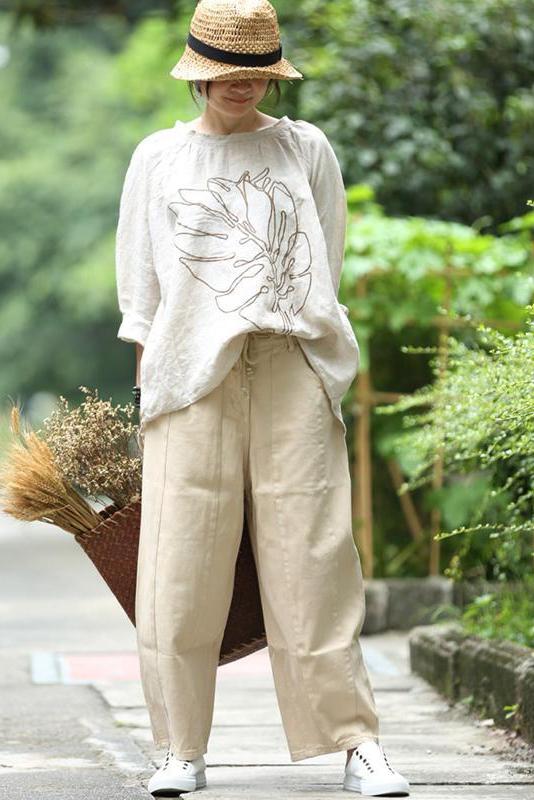 Limited Stock- Embroidery Long Sleeves Autumn Loose T-shirt
