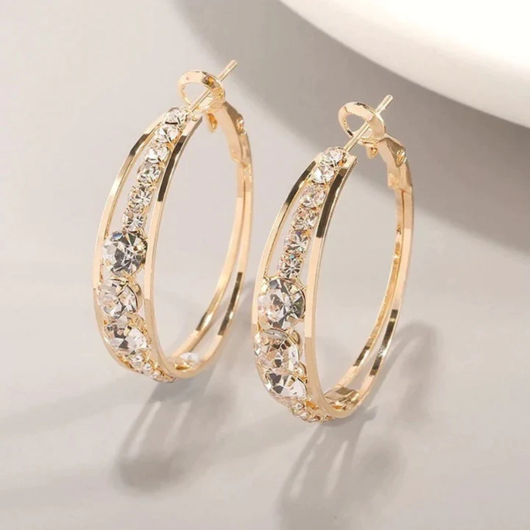 Sparkling Hoop Earrings
