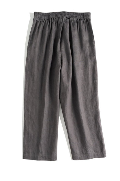 Loose Linen Pants Drawing Summer Trousers
