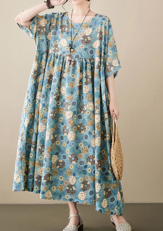Swing Loose Cotton Printed Dress