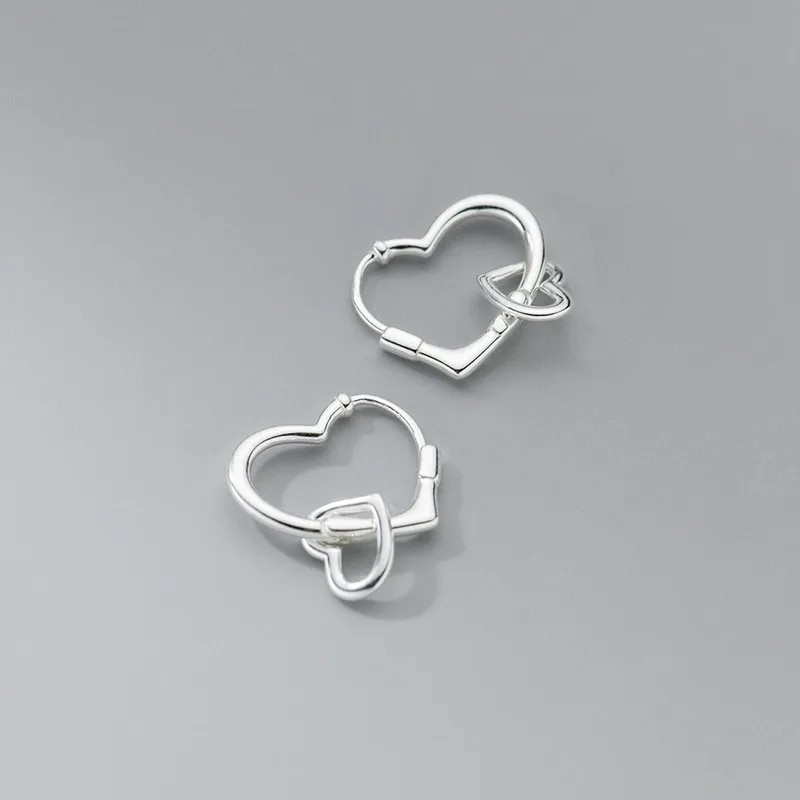 Silver Heart Earrings