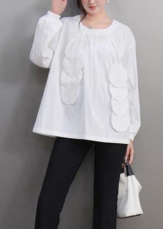 Original Design Black O-neck Patchwork T Shirt Spring