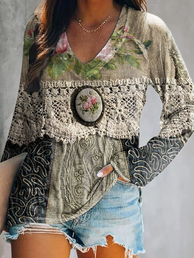 Timeless Vintage Style Top