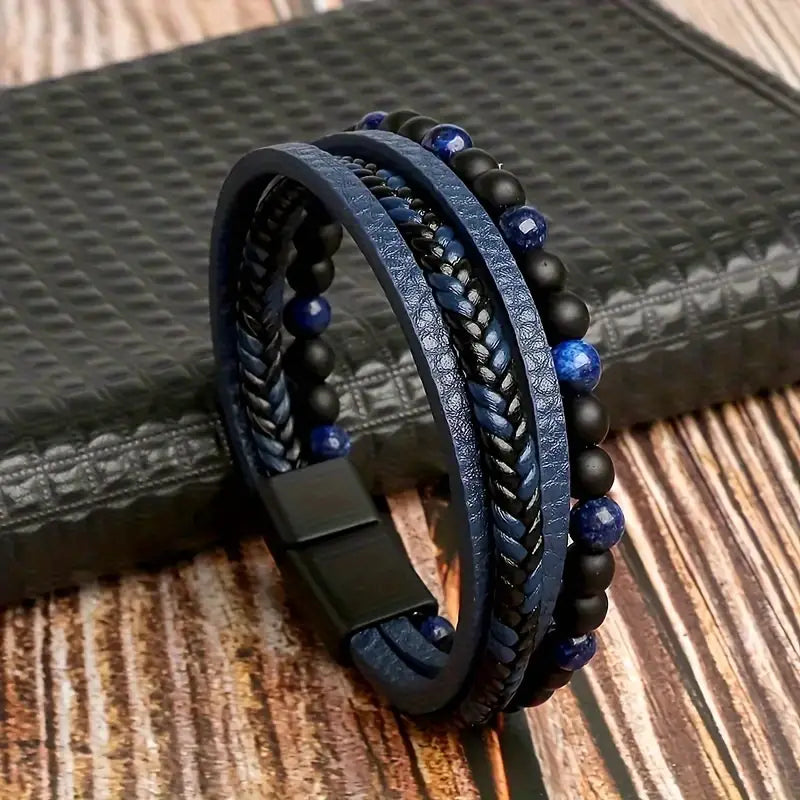 Luxurious Tiger Eye Faux Leather Bracelets Coutureline