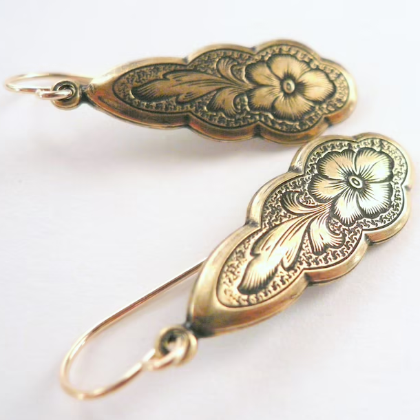 Antique Golden Earrings