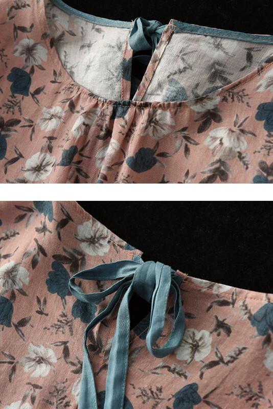 Chiffon Lace-up T-shirt