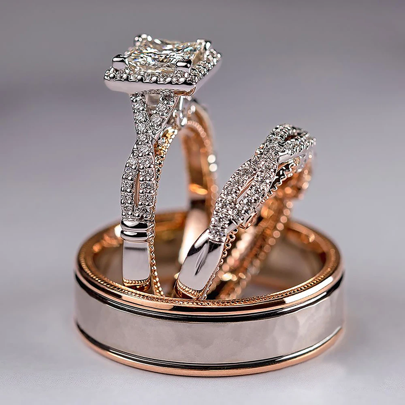 Zirconia Rose Gold Ring