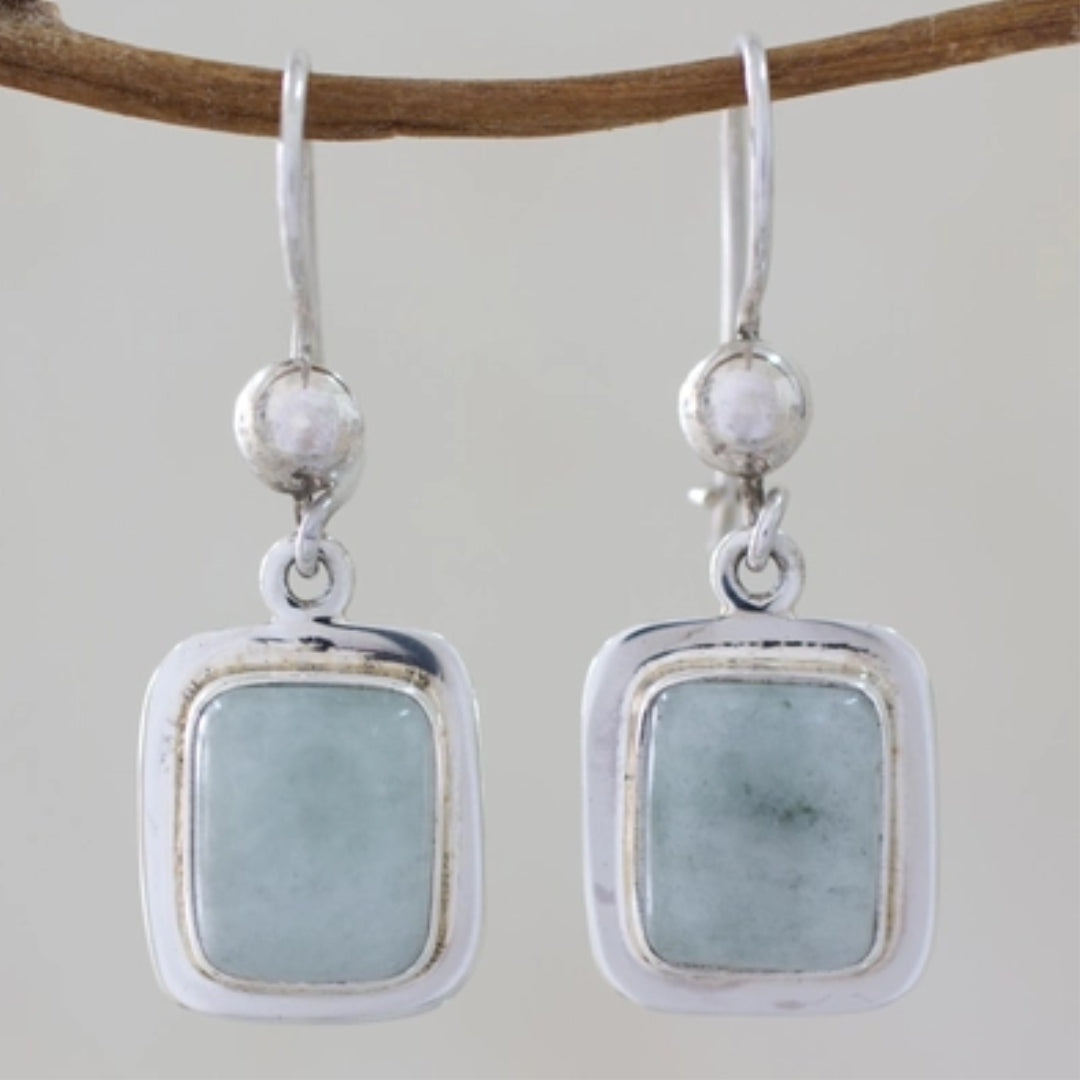 Blue Sky Stone Silver Earrings