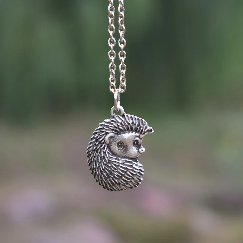 Porcupine Silver Necklace