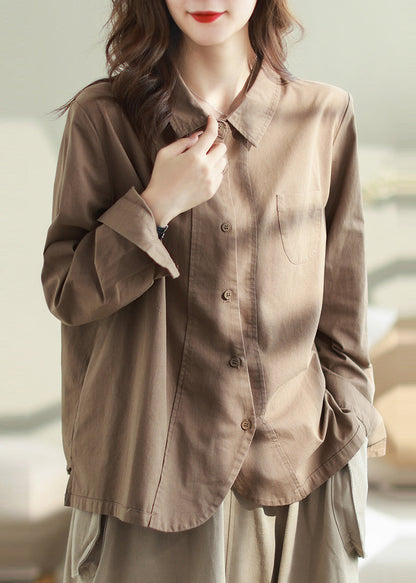 White Oversized Patchwork Cotton Shirt Top Spring