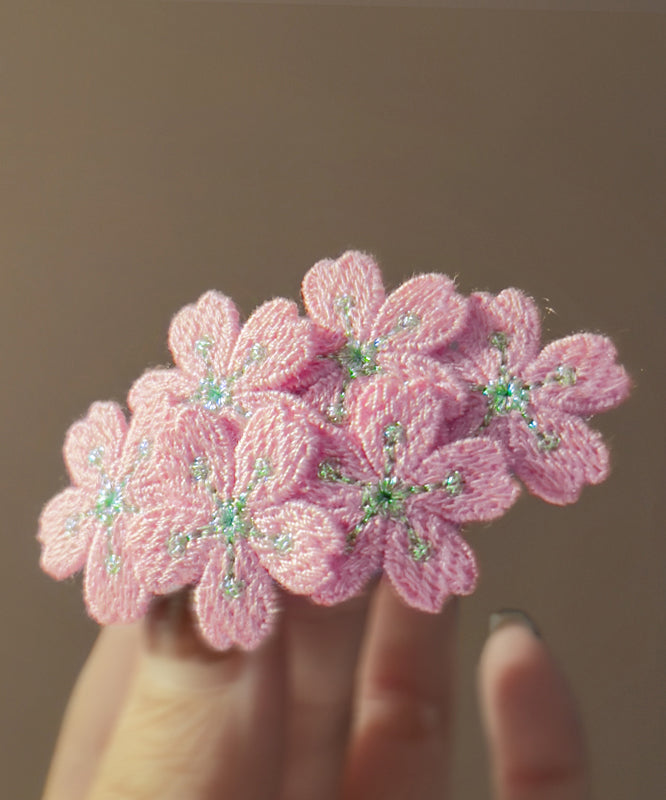 Yellow Knit Embroidery Hairpin
