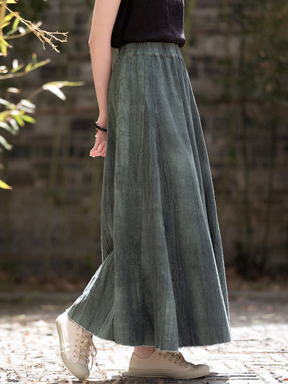Summer Linen A-shape Skirt